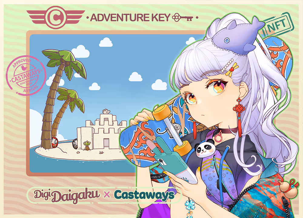 DigiDaigaku Genesis Adventure Key Castaways #1973 - Amelia