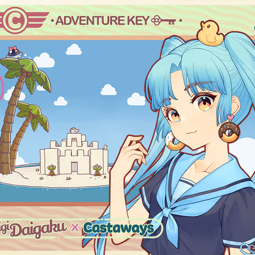 DigiDaigaku Genesis Adventure Key Castaways #1462 - Sayori