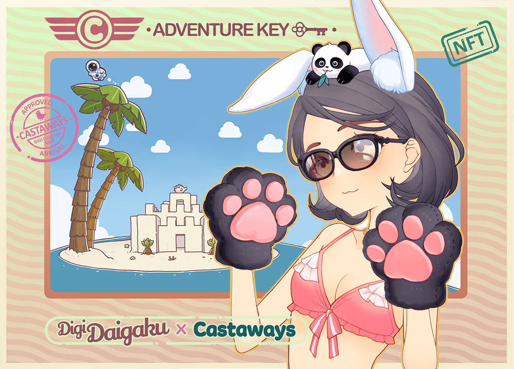 DigiDaigaku Genesis Adventure Key Castaways #1985 - Aika