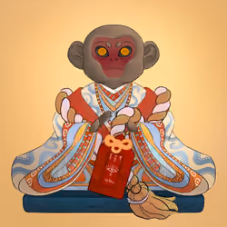 Dove's Monkey Charm