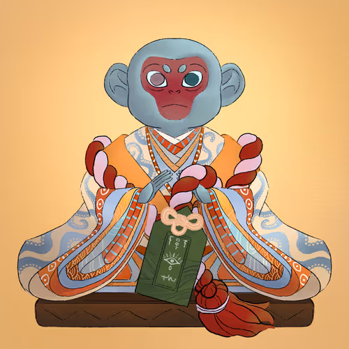 Dove's Monkey Charm