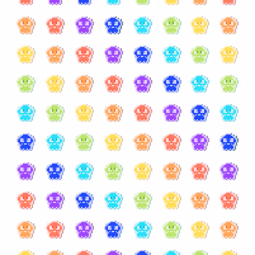 Kawaii Skull Art