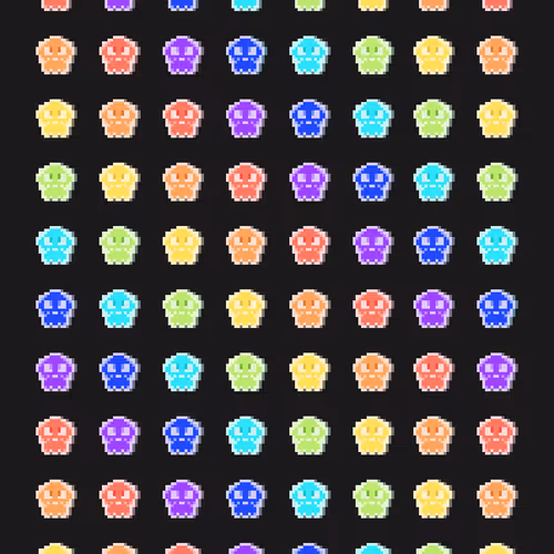 Kawaii Skull Art
