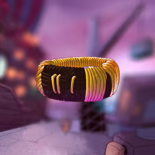 Yellow Yarn Wristband