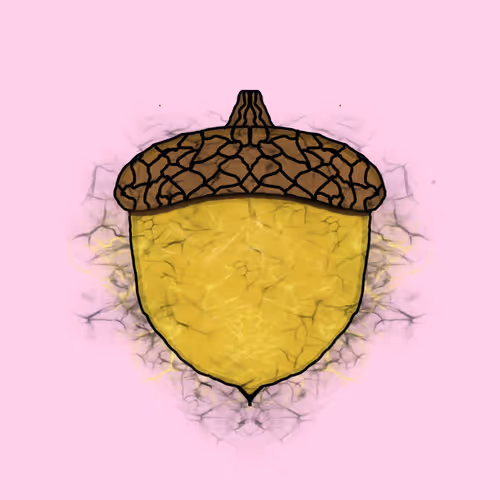 The Squirrels Nest Acorns