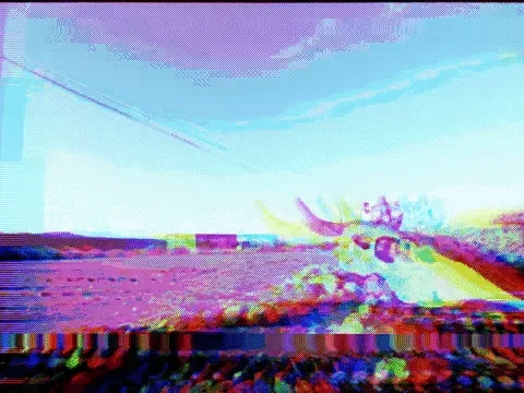 80s Glitch Cmyk