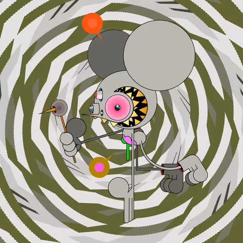 Neogen Space Monkeys By Dalek X Generative Artwork