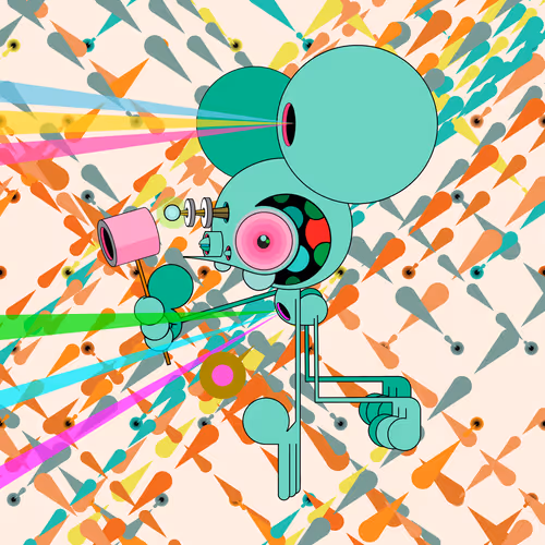 Neogen Space Monkeys By Dalek X Generative Artwork