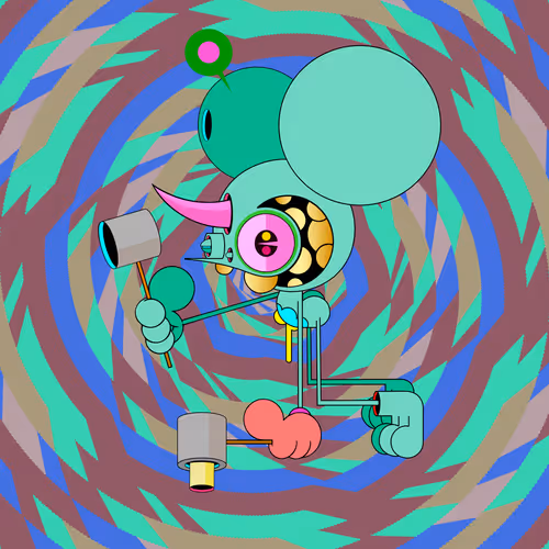Neogen Space Monkeys By Dalek X Generative Artwork