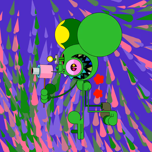 Neogen Space Monkeys By Dalek X Generative Artwork