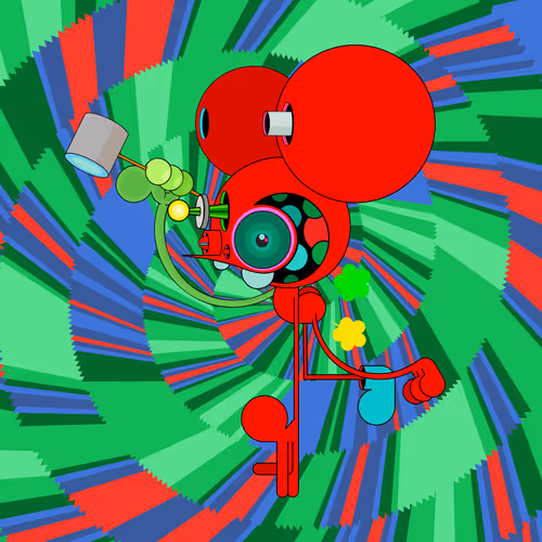 Neogen Space Monkeys By Dalek X Generative Artwork