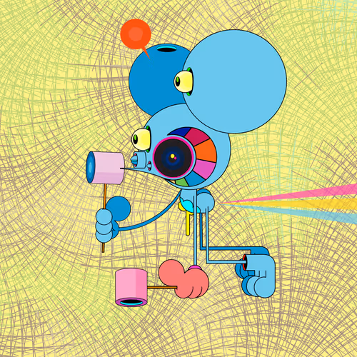 Neogen Space Monkeys By Dalek X Generative Artwork