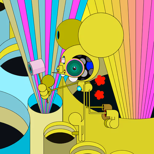Neogen Space Monkeys By Dalek X Generative Artwork