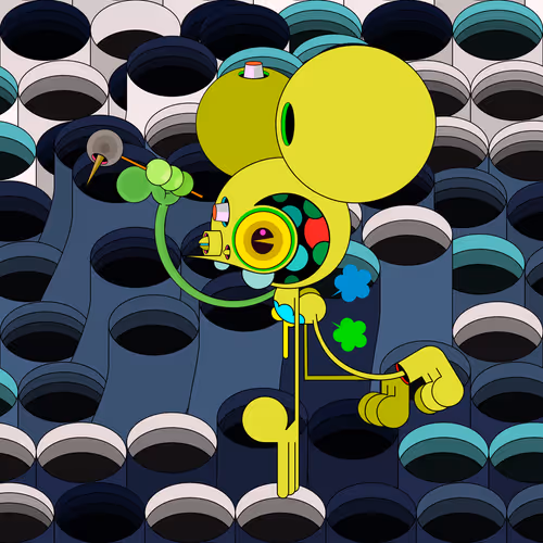 Neogen Space Monkeys By Dalek X Generative Artwork