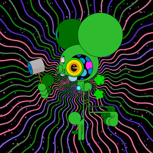 Neogen Space Monkeys By Dalek X Generative Artwork