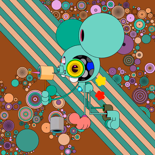 Neogen Space Monkeys By Dalek X Generative Artwork