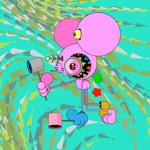 Neogen Space Monkeys By Dalek X Generative Artwork