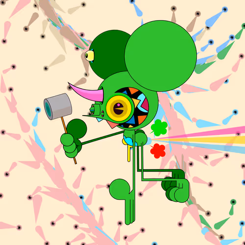 Neogen Space Monkeys By Dalek X Generative Artwork