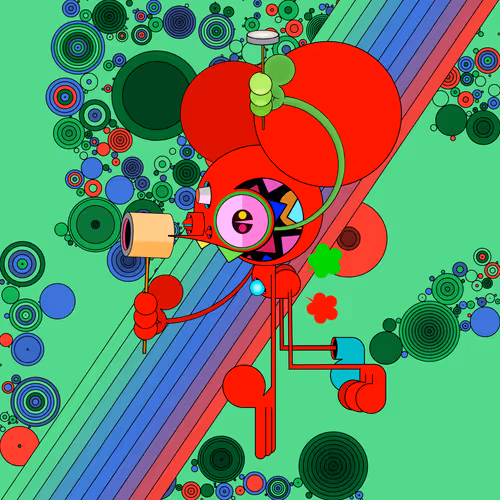Neogen Space Monkeys By Dalek X Generative Artwork