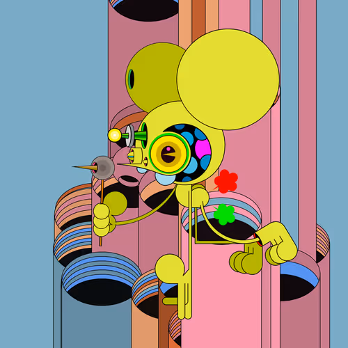 Neogen Space Monkeys By Dalek X Generative Artwork
