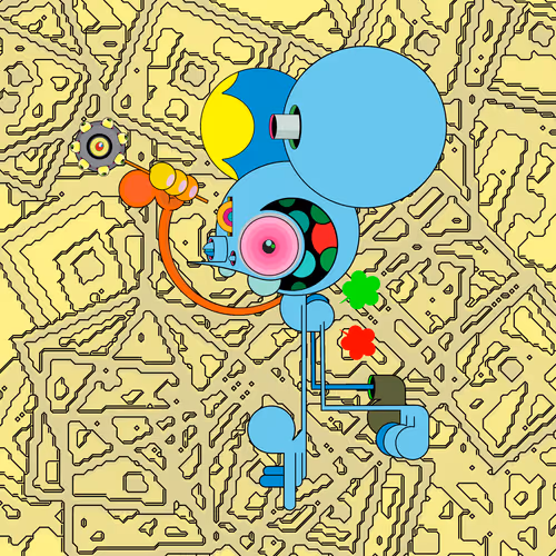 Neogen Space Monkeys By Dalek X Generative Artwork