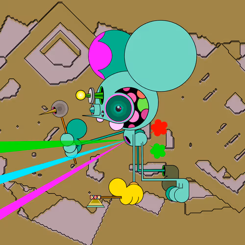 Neogen Space Monkeys By Dalek X Generative Artwork