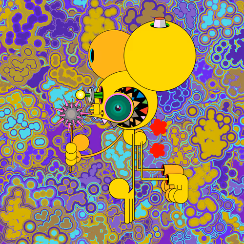 Neogen Space Monkeys By Dalek X Generative Artwork
