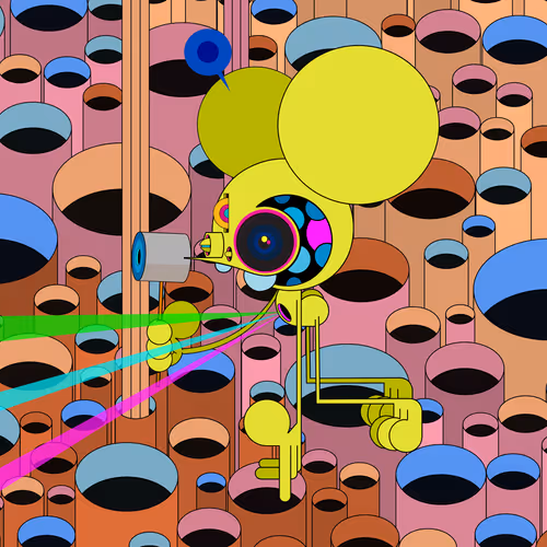 Neogen Space Monkeys By Dalek X Generative Artwork