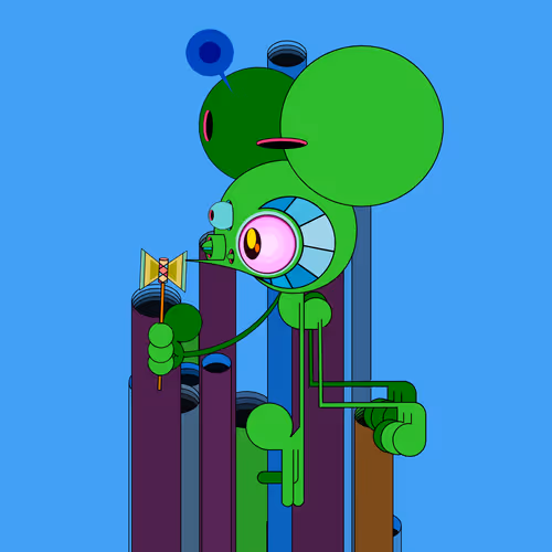 Neogen Space Monkeys By Dalek X Generative Artwork