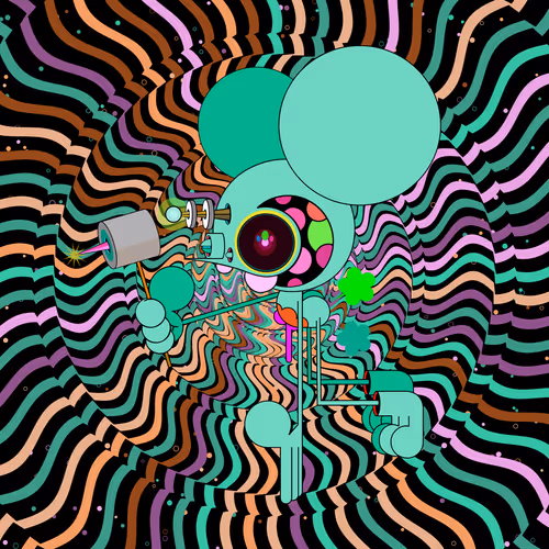 Neogen Space Monkeys By Dalek X Generative Artwork