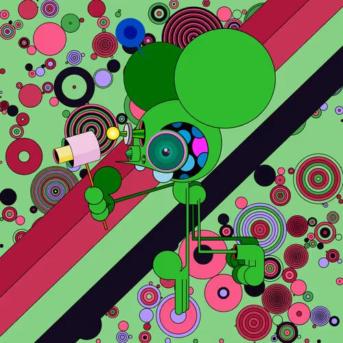 Neogen Space Monkeys By Dalek X Generative Artwork