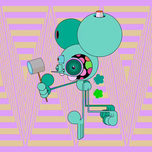 Neogen Space Monkeys By Dalek X Generative Artwork