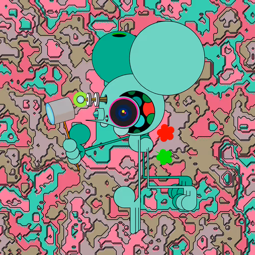 Neogen Space Monkeys By Dalek X Generative Artwork