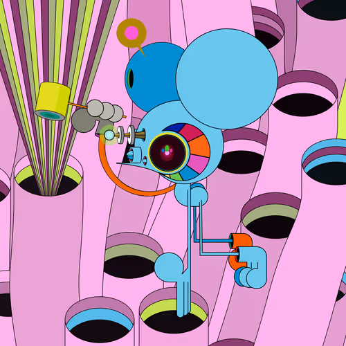 Neogen Space Monkeys By Dalek X Generative Artwork