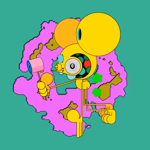 Neogen Space Monkeys By Dalek X Generative Artwork