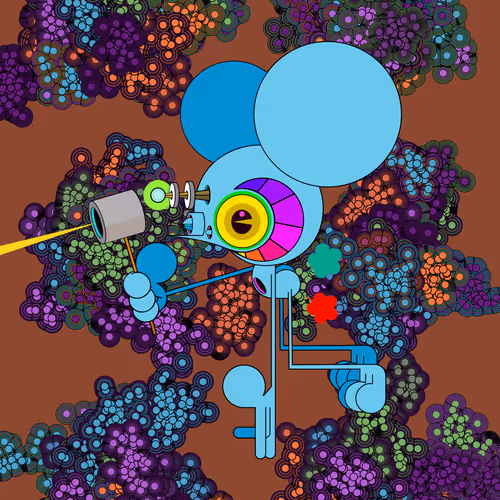 Neogen Space Monkeys By Dalek X Generative Artwork