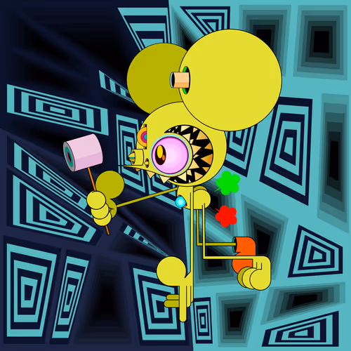 Neogen Space Monkeys By Dalek X Generative Artwork