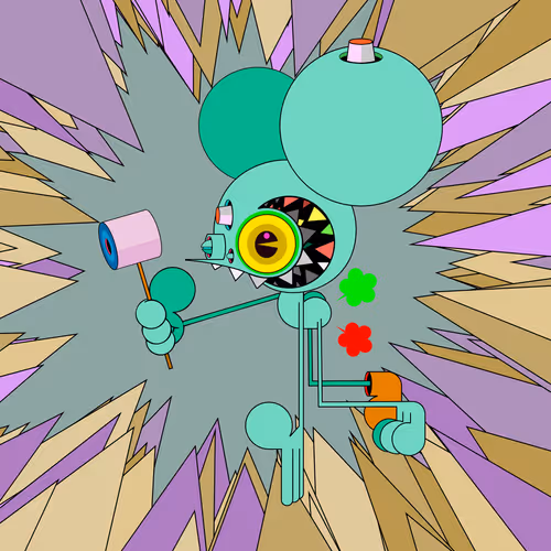 Neogen Space Monkeys By Dalek X Generative Artwork