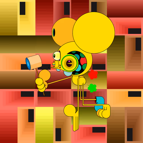 Neogen Space Monkeys By Dalek X Generative Artwork