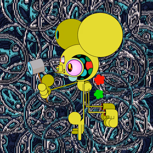 Neogen Space Monkeys By Dalek X Generative Artwork