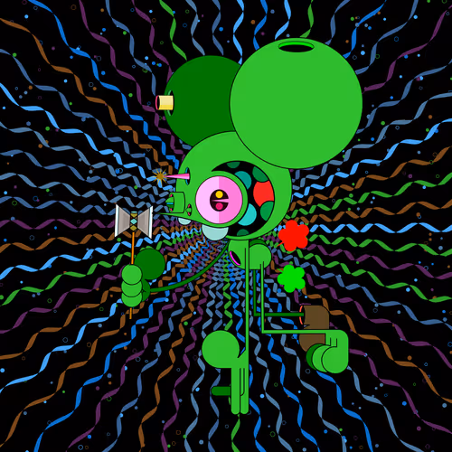 Neogen Space Monkeys By Dalek X Generative Artwork