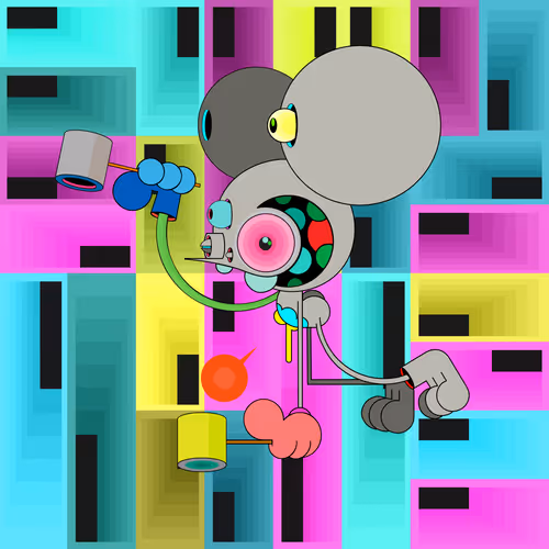 Neogen Space Monkeys By Dalek X Generative Artwork