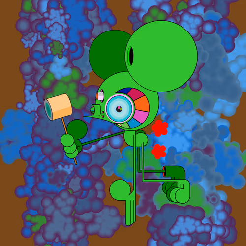 Neogen Space Monkeys By Dalek X Generative Artwork