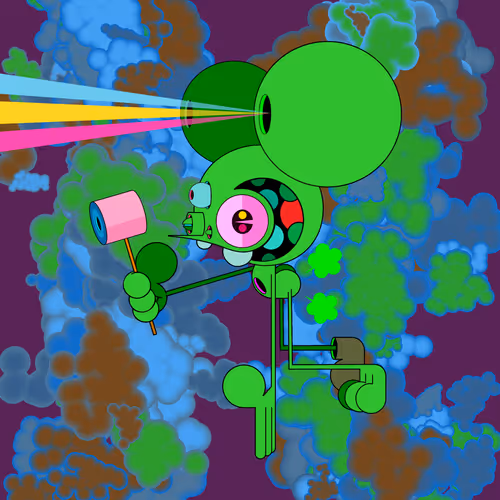 Neogen Space Monkeys By Dalek X Generative Artwork