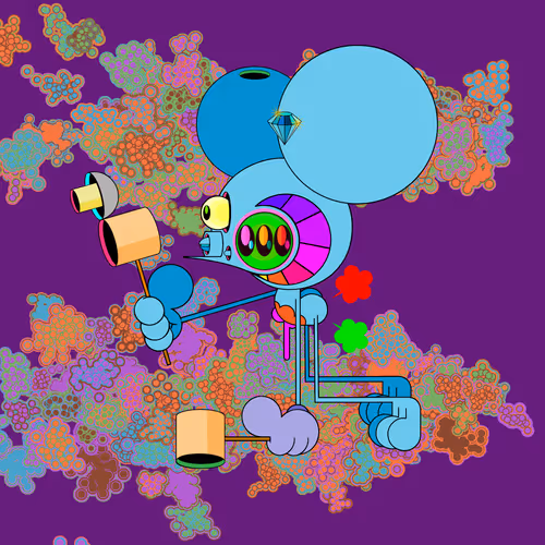 Neogen Space Monkeys By Dalek X Generative Artwork