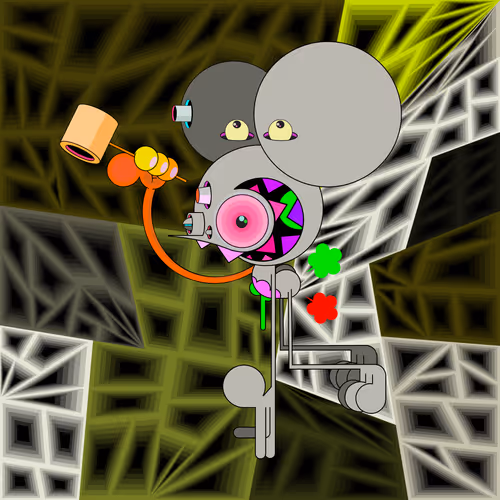 Neogen Space Monkeys By Dalek X Generative Artwork