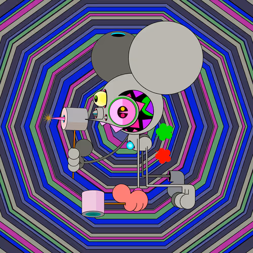Neogen Space Monkeys By Dalek X Generative Artwork