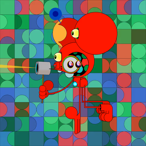 Neogen Space Monkeys By Dalek X Generative Artwork