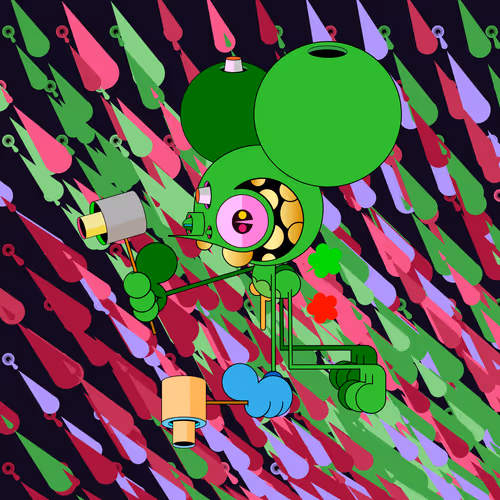 Neogen Space Monkeys By Dalek X Generative Artwork