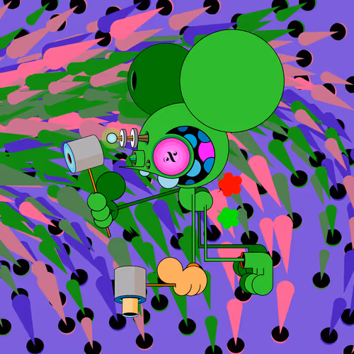 Neogen Space Monkeys By Dalek X Generative Artwork